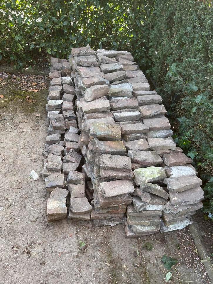 Oude gebakken klinkers, Tuin en Terras, Tegels en Klinkers, Gebruikt, Klinkers, Keramiek, Ophalen