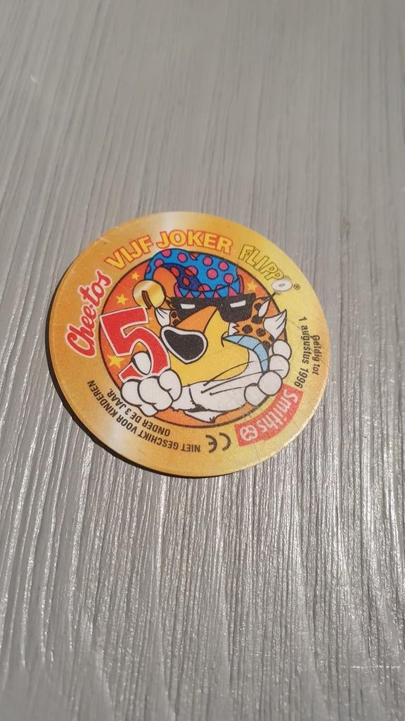 5 punten Joker Flippo gladde rand met groene achterkant, Ophalen of Verzenden, Looney Tunes