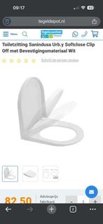 Sanindusa Urb.y toiletzitting softclose wit, Ophalen, Nieuw, Toilet