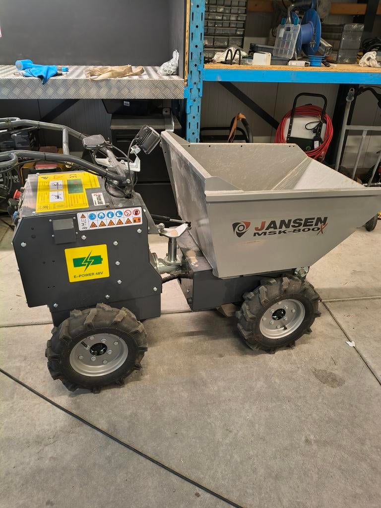Jansen dumper Elektrische Motorkruiwagen 4x4 Minidumper, Ophalen, Zo goed als nieuw, Elektrisch, Jansen