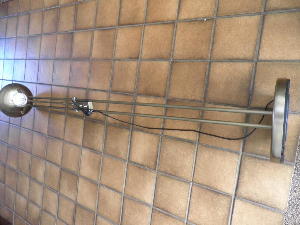zgan uplighter vloerlamp met dimmer en leeslamp, Ophalen, Zo goed als nieuw, Metaal, 150 tot 200 cm
