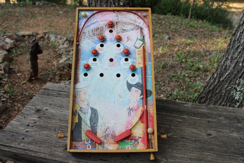 Brocante - Vintage houten flipperspel!, Antiek en Kunst, Curiosa en Brocante, Ophalen of Verzenden