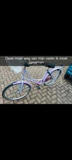 Kinderfiets 24 inch - Paars met mandje, Ophalen of Verzenden, Gebruikt, 20 inch of meer