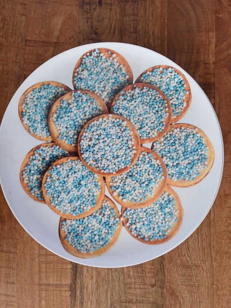 2 beschuit met muisjes borden, Kinderen en Baby's, Kraamcadeaus en Geboorteborden, Ophalen of Verzenden