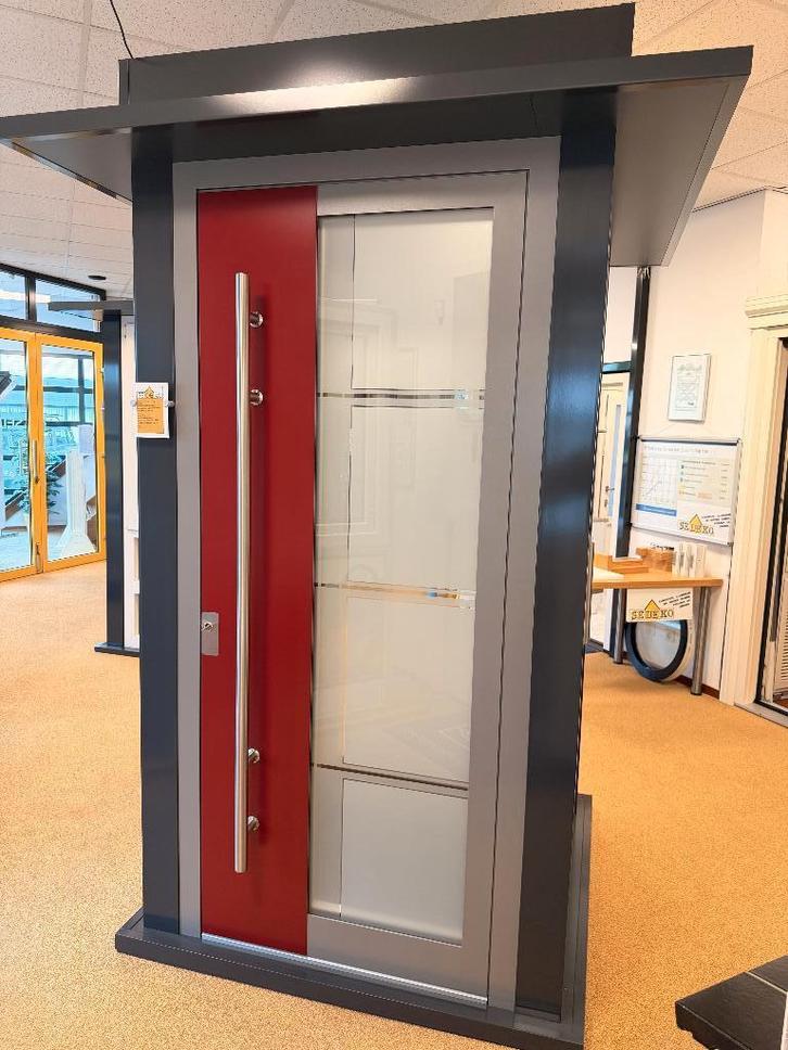 Voordeur Aluminium - Kompotherm, Doe-het-zelf en Verbouw, Deuren en Horren, Zo goed als nieuw, Buitendeur, 215 cm of meer, 80 tot 100 cm