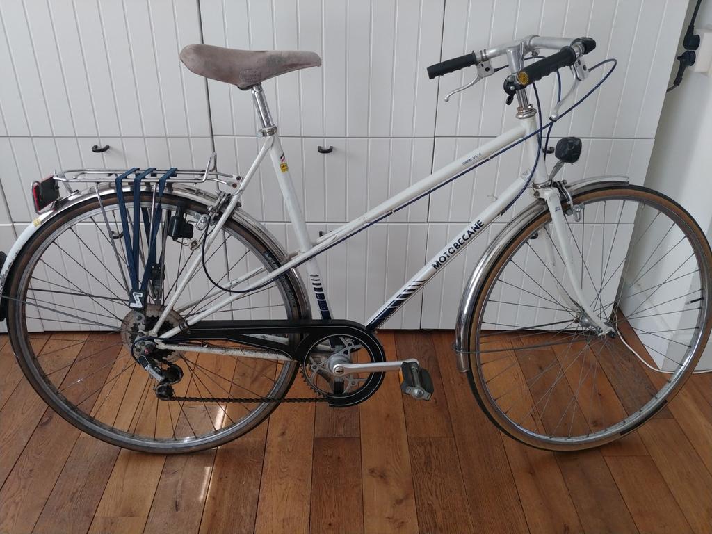 Fiets vintage Motobecane, Ophalen