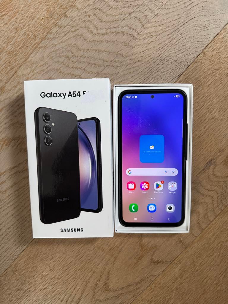 Samsung A54 - Black - 128gb, Zwart, Touchscreen, Ophalen of Verzenden, Zo goed als nieuw