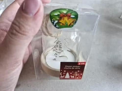 Kleine stolp 8cm met liggend rendier en bomen h, Evora, Onbekend, Nieuw, Ophalen of Verzenden