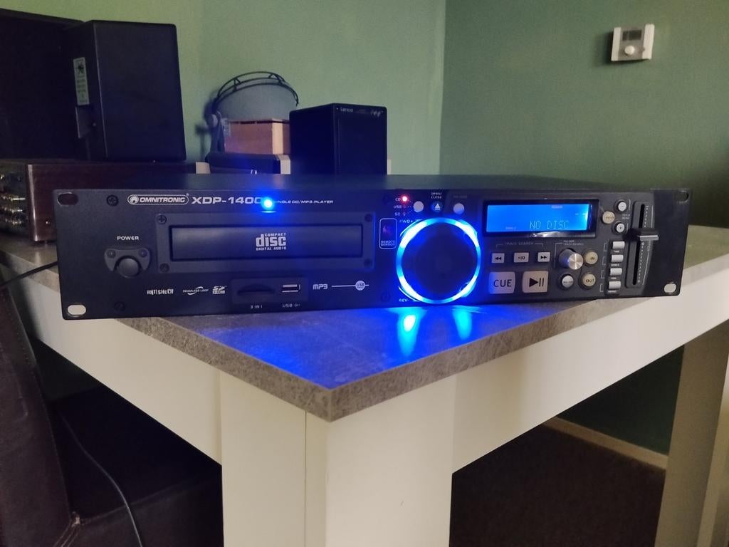 Omnitronic XDP-1400 CD/MP3-speler met USB/zonder USB/SD, Ophalen of Verzenden, Gebruikt, Overige merken