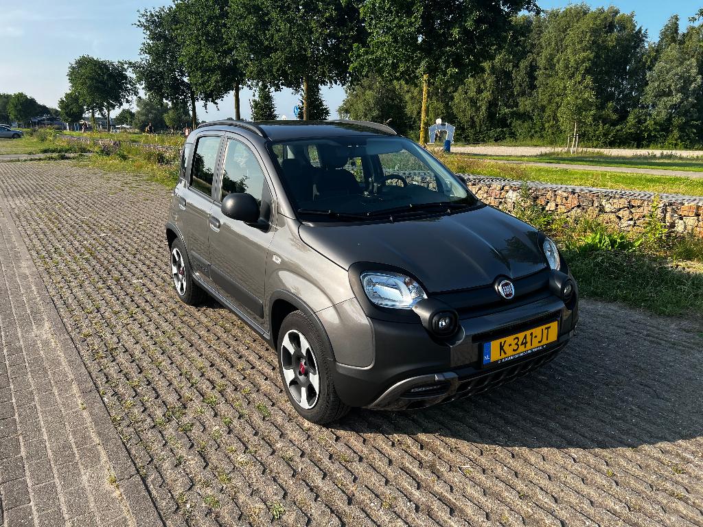 Fiat Panda 1.0 70pk Hybrid 2021 Grijs, Voorwielaandrijving, 40 €/maand, Zwart, Panda