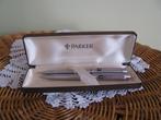 Parker SET * van LANG geleden * met de naam ; de Bruin, Pennenset, Gebruikt, Parker, Met doosje