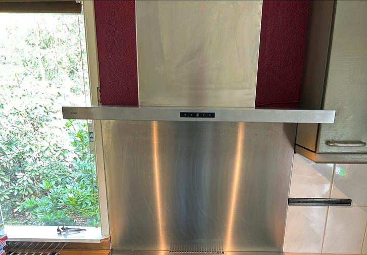 ATAG WS90311IM Wandschouw afzuigkap (90 cm), Witgoed en Apparatuur, Afzuigkappen, Gebruikt, Vrijstaand, Wandschouwkap, 400 tot 600 m³ per uur