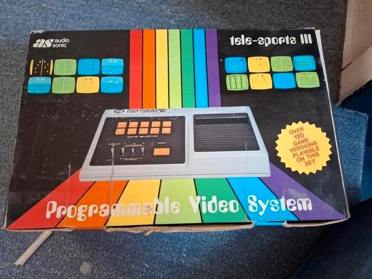 AS Audio Sonic Telesports III spelcomputer (ca. 1970), Spelcomputers en Games, Spelcomputers | Overige, Gebruikt, Ophalen of Verzenden