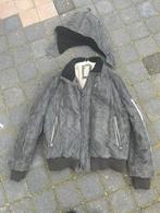 Grijze kalfsleren jas Tom Tailor maat XXL, Ophalen of Verzenden, Gedragen, Overige maten, Grijs