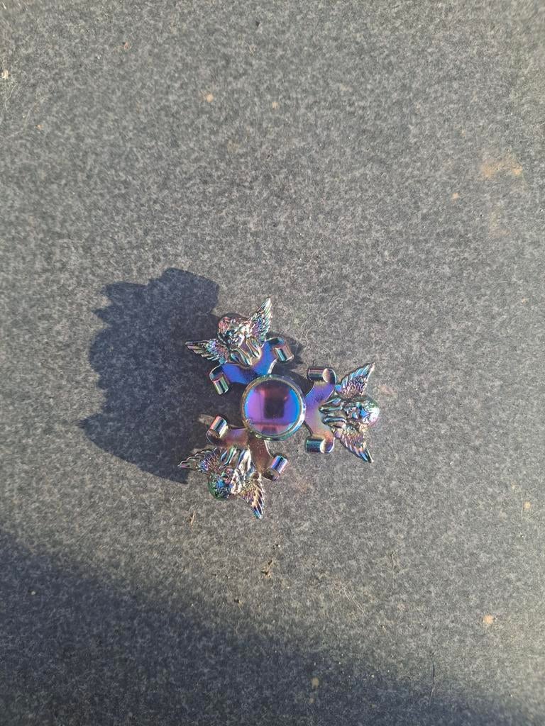 Unieke Regenboog Fidget Spinner met Engelen Design, Ophalen, Gebruikt, Jongen of Meisje