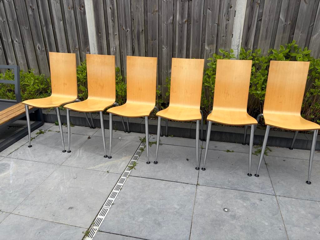 6 Vintage Driade Philippe Starck Olly Tango Stoelen, Ophalen, Gebruikt, Overige kleuren, Vijf, Zes of meer stoelen