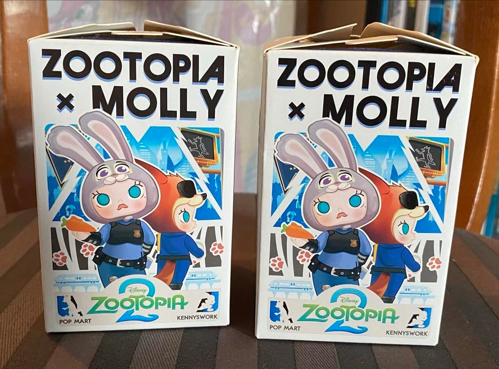 POPMART Zootopia x Molly figuren, Verzamelen, Ophalen, Zo goed als nieuw