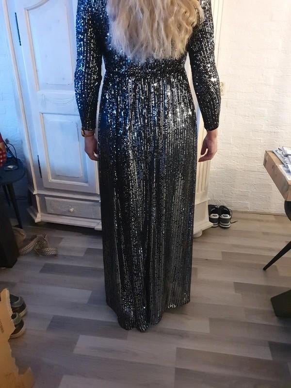 gala jurk maat 40-42, Maat 38/40 (M), Galajurk, Zwart, Ophalen of Verzenden