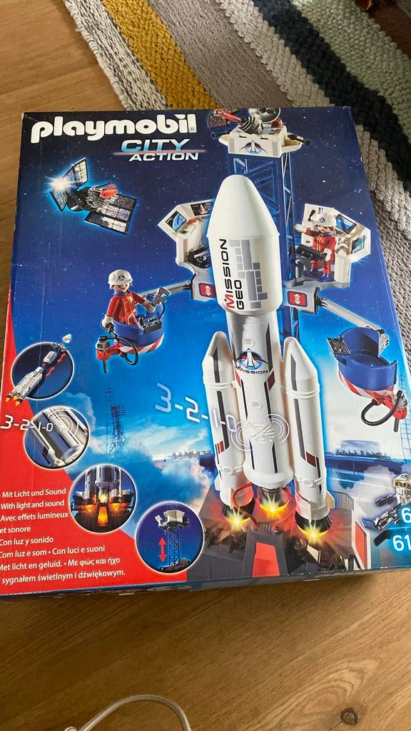Playmobil City Action Ruimte Raket, Ophalen of Verzenden, Gebruikt, Complete set