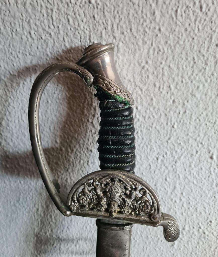 M1867 Koninkrijk Saksen infanterie officier sabel, Ophalen of Verzenden, Landmacht, Nederland, Zwaard of Sabel