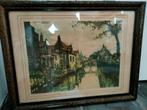 Oud schilderij: vintage print Vielles Maisons  ., Ophalen