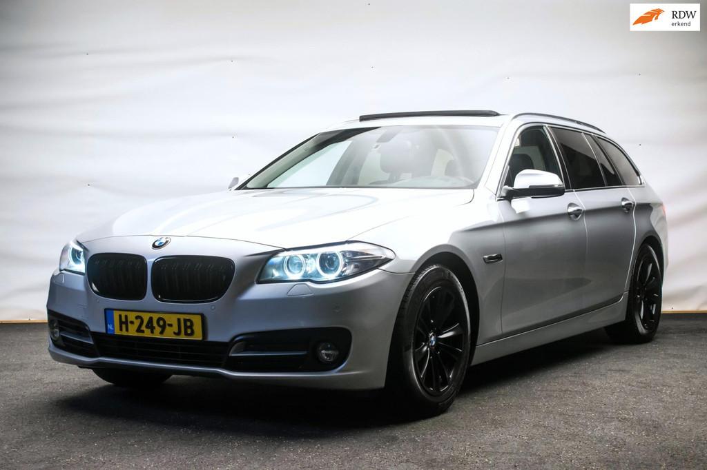 BMW 5-serie Touring 520d High Executive Automaat [ Panoramad, Automaat, Achterwielaandrijving, 2000 kg, 163 pk
