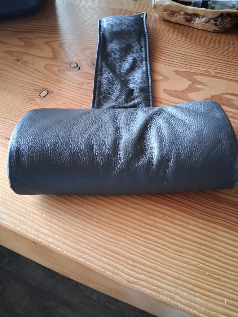 Neksteun leder grijs, Ophalen of Verzenden, Rechthoekig