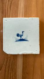 Delfts blauwe tegel met vogel 18e/19e eeuw, Ophalen of Verzenden