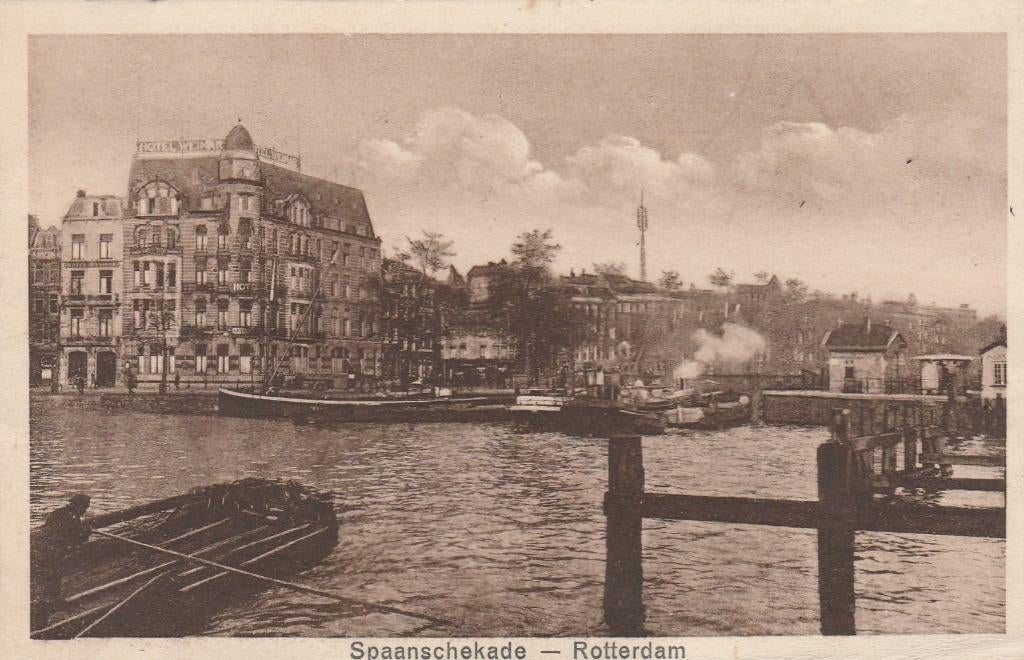 ROTTERDAM Spaanschekade, Verzenden, 1920 tot 1940, Ongelopen, Zuid-Holland