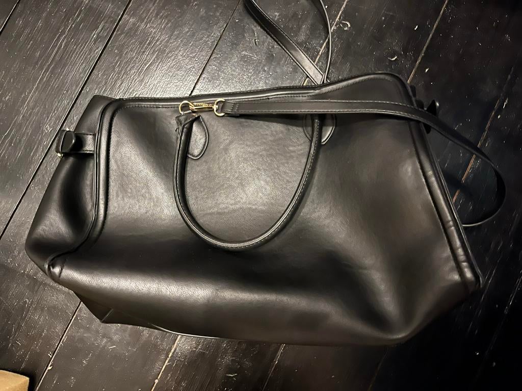 Zwarte tas, Sieraden, Tassen en Uiterlijk, Tassen | Damestassen, Ophalen of Verzenden, Zo goed als nieuw, Zwart, Handtas