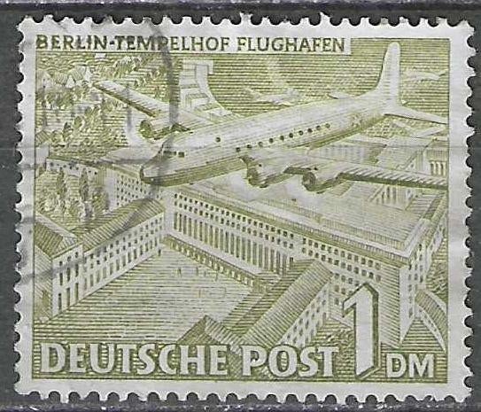 Duitsland Berlijn 1949 - Yvert 43 - Tempelhof Berlijn (ST), Verzenden, BRD, Gestempeld