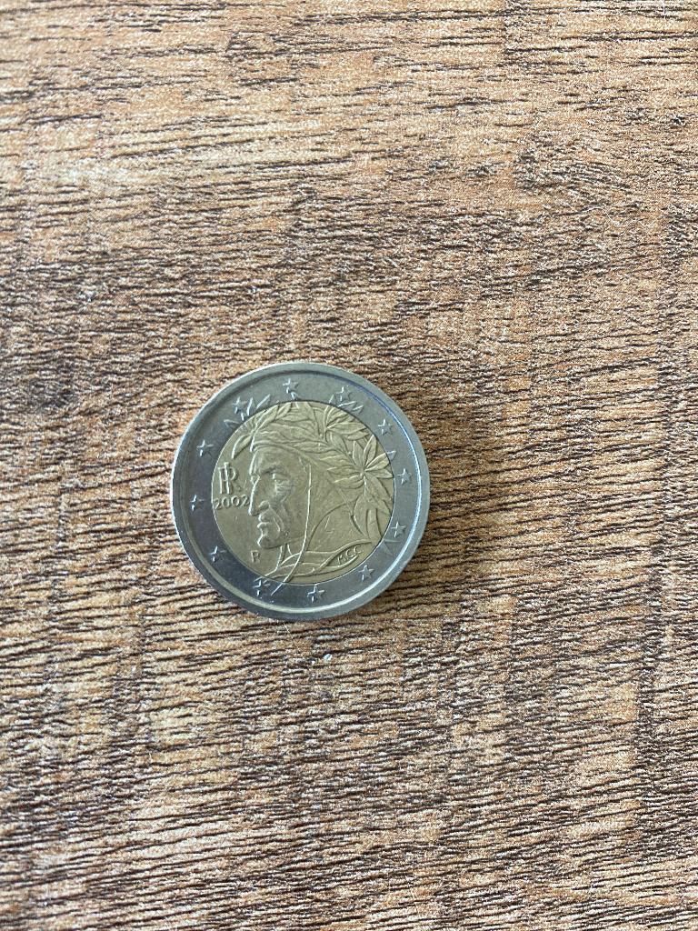 2 euro italie 2002, Postzegels en Munten, Munten | Europa | Euromunten, Ophalen of Verzenden, Italië, 2 euro, Losse munt
