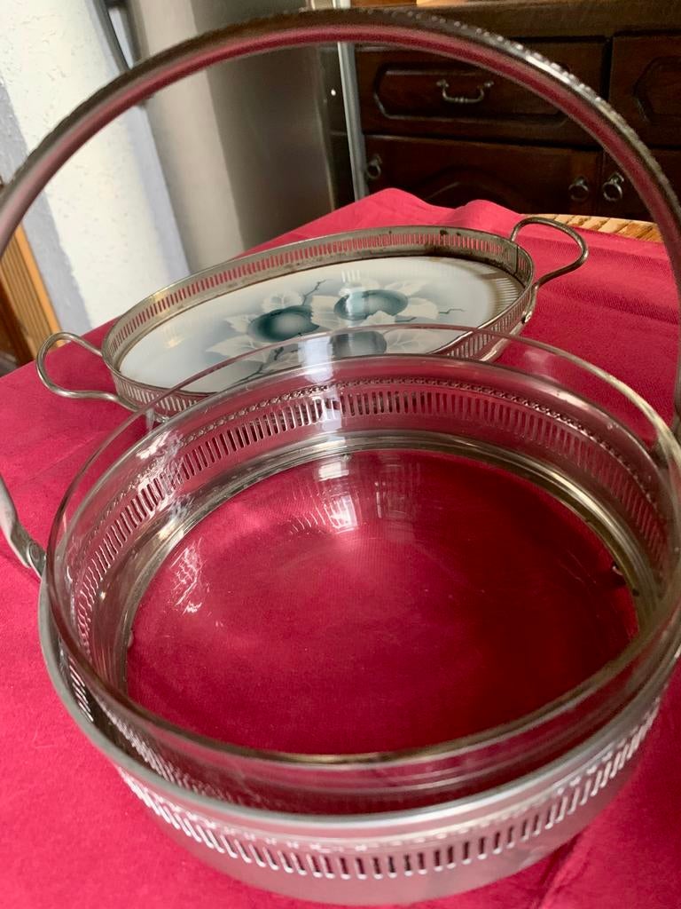 Bonbonschaal en dienblaadje, Ophalen of Verzenden