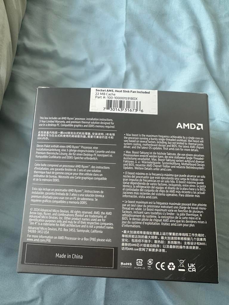 AMD Ryzen 5 8400F Processor, Computers en Software, Processors, Nieuw, 6-core, 4 Ghz of meer, Ophalen of Verzenden