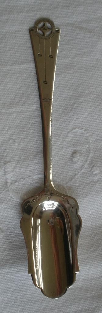 Antiek zilveren suikerschep / art deco, Antiek en Kunst, Antiek | Goud en Zilver, Ophalen of Verzenden, Zilver