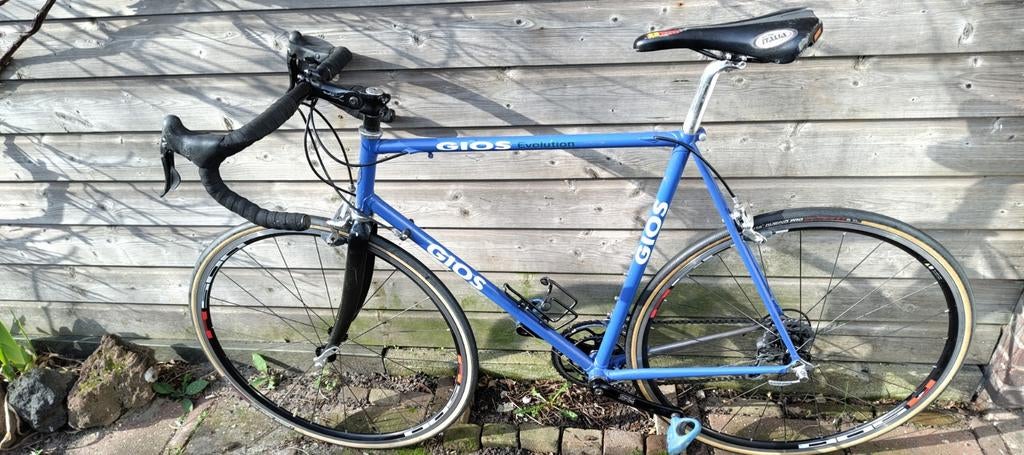 GIOS Racefiets 60 cm, GIOS blauw, Fietsen en Brommers, Fietsen | Racefietsen, Gebruikt, 57 tot 61 cm, Meer dan 20 versnellingen