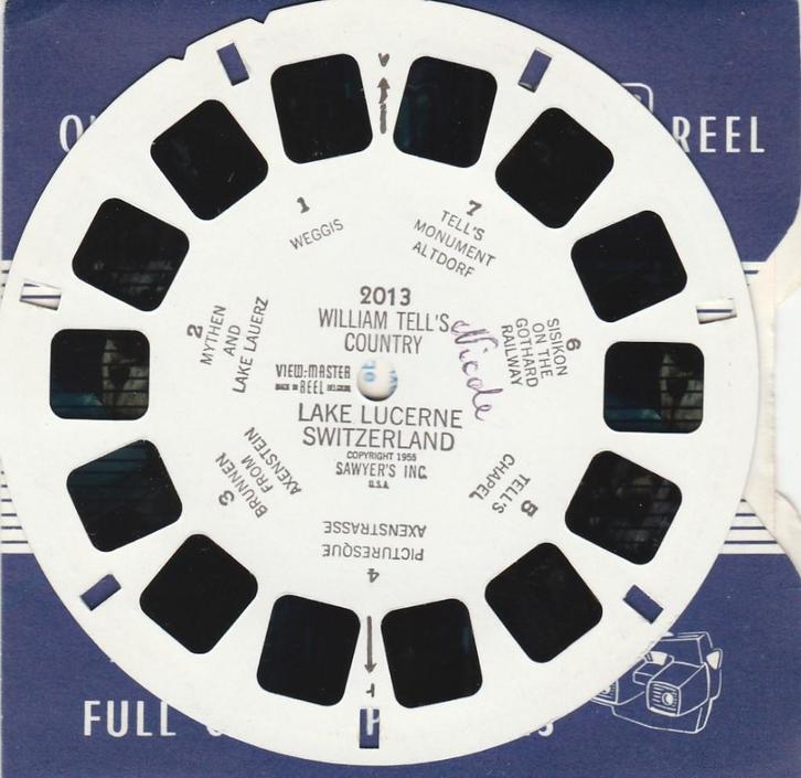 ZGAN viewmaster 2013 LAKE LUCERNE ZWITSERLAND viewmaster, Verzamelen, Speelgoed, Zo goed als nieuw, Ophalen of Verzenden