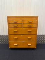 Vintage ladekastje schoolkast kast retro, Ophalen, 50 tot 100 cm, Zo goed als nieuw, 3 of 4 laden