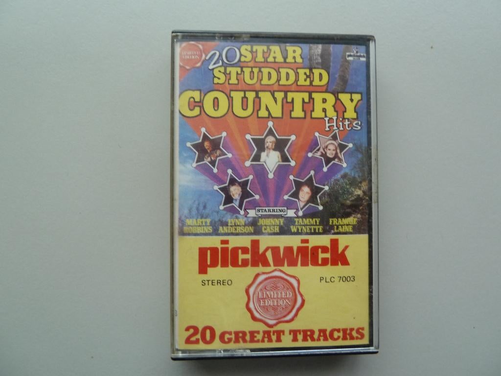 20 Star Studded Country cassettebandje, Ophalen of Verzenden, Gebruikt, Country en Western, 1 bandje