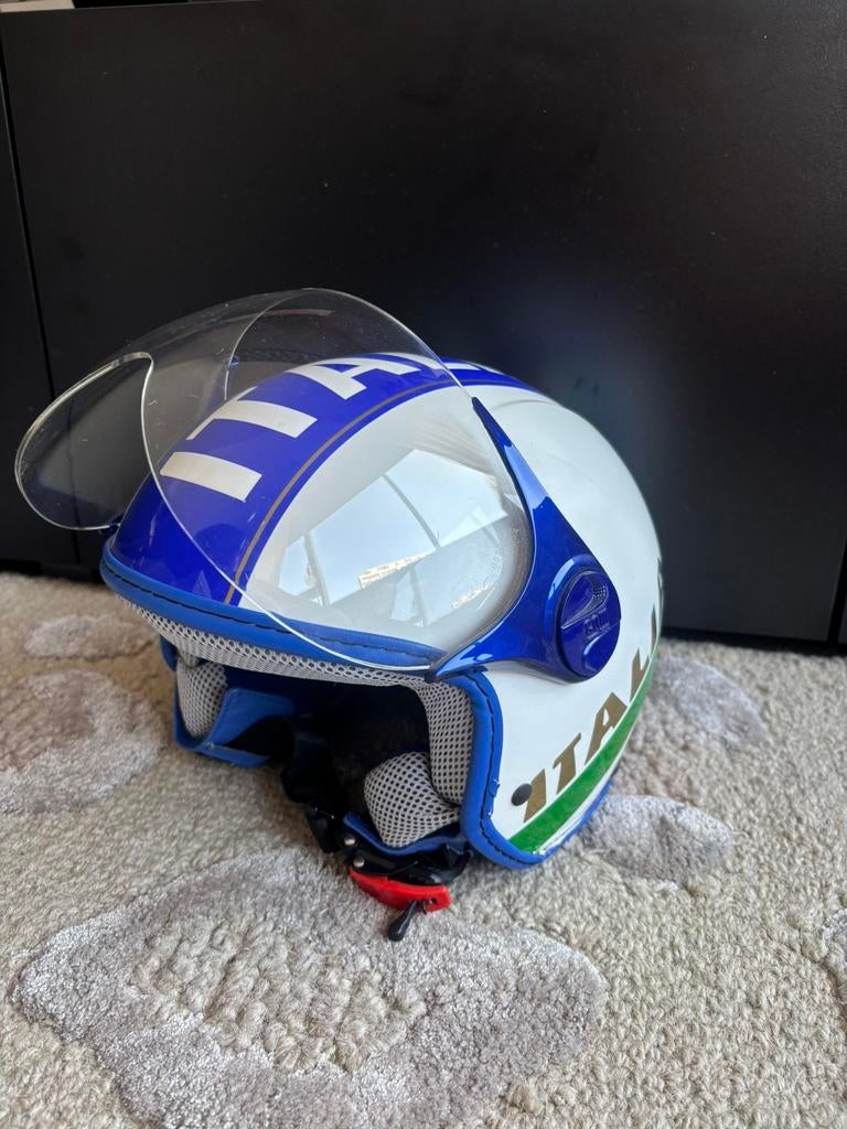CGM Italian helm, Fietsen en Brommers, Brommerhelmen, Ophalen of Verzenden, Gebruikt, Extra small of kleiner, Cgm