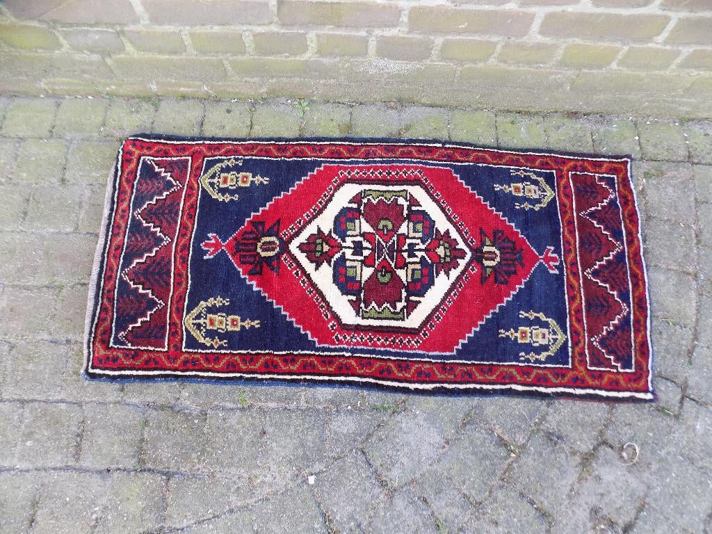 Vloerkleed orientaals handgeknoopt vintage, Ophalen of Verzenden, Gebruikt