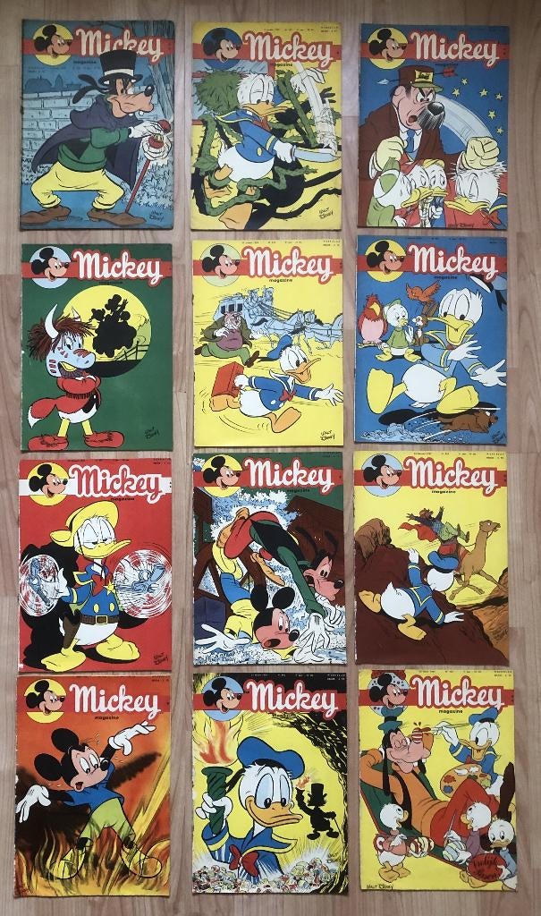 MICKEY - MICKEY MAGAZINE - 1959 - 12 NUMMERS, Boeken, Meerdere stripboeken, Ophalen of Verzenden, Zo goed als nieuw