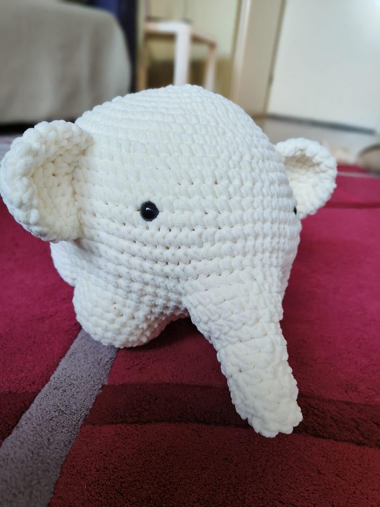 Handgemaakte olifant, uniek!, Handgemaakt, Ophalen of Verzenden, Zo goed als nieuw, Middelgroot (20 tot 80 cm)