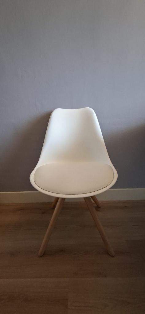Zes witte kuipstoelen, Ophalen, Gebruikt, Wit, Vijf, Zes of meer stoelen