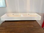 Wastafel Lavabo Lydia 120x46 Dubbele Spoelbak Wit, Ophalen, Nieuw, Wastafel