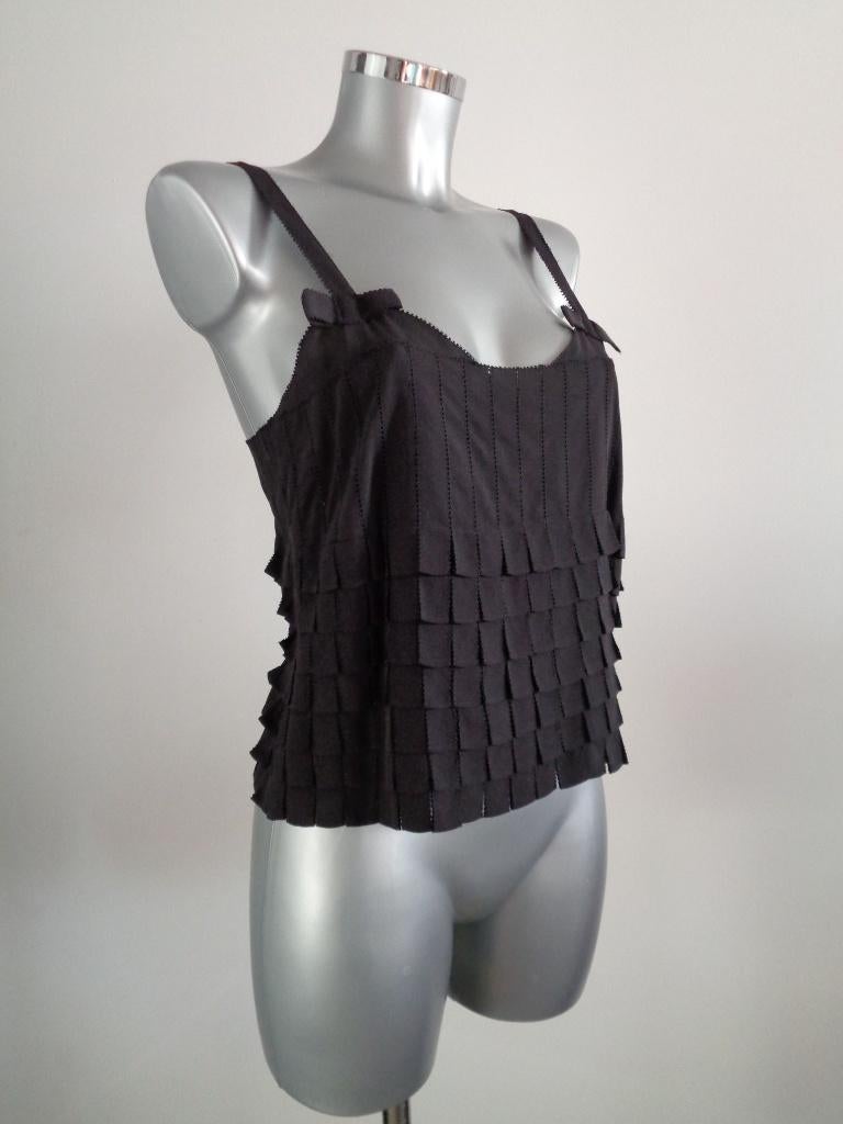 Cacharel designer top, zijde, maat 38, Nieuw, origineel, Kleding | Dames, Tops, Maat 38/40 (M), Zwart, Nieuw, Ophalen of Verzenden