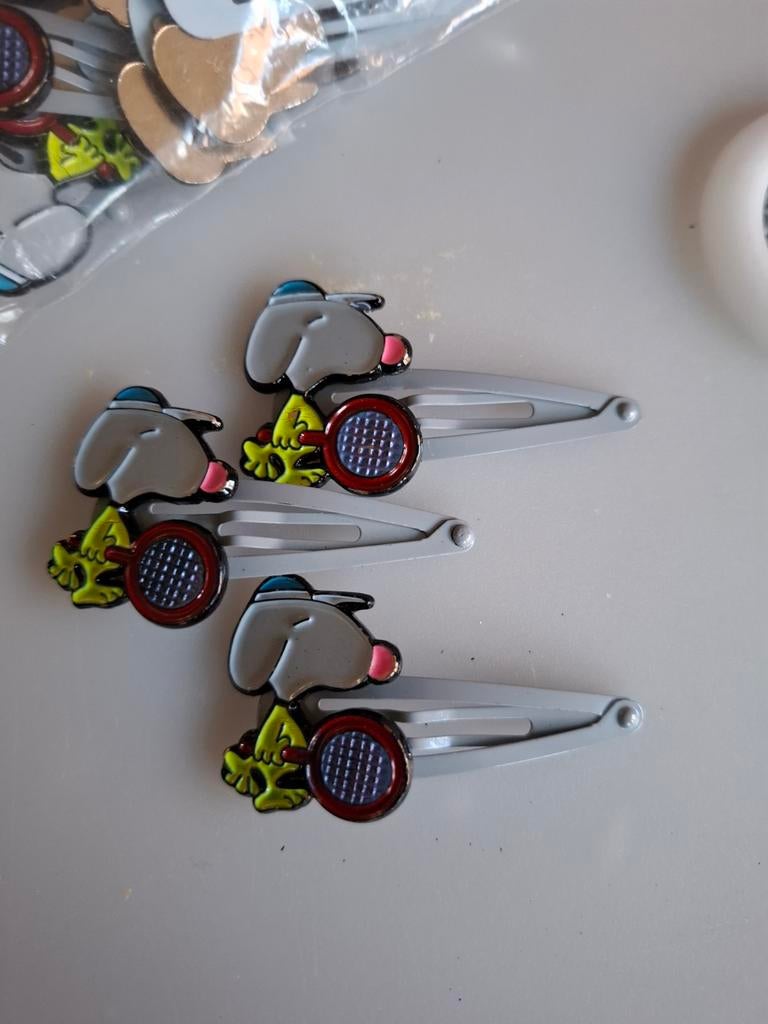 Vintage Snoopy & Woodstock Haarspeldjes - Jaren '80/'90, Verzamelen, Ophalen of Verzenden