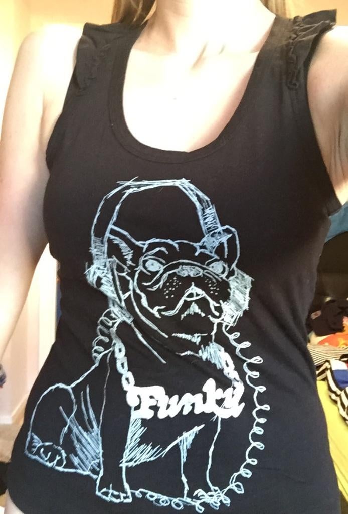 ONLY zwarte top singlet tanktop bulldog maat M, Maat 38/40 (M), Zwart, Nieuw, Ophalen of Verzenden