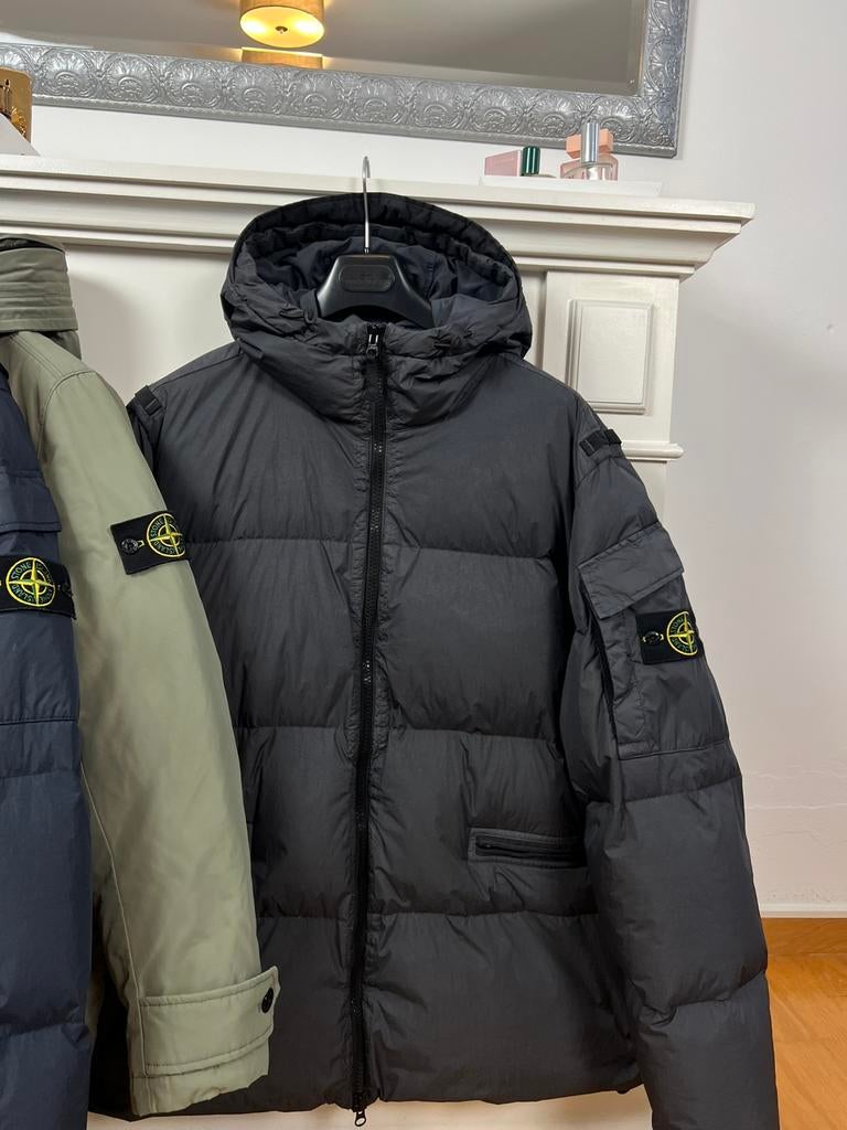 Stone Island | Garment Dyed R-NY Down | Grey | Size XXL, Ophalen of Verzenden, Zo goed als nieuw, Maat 56/58 (XL), Blauw