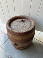 Decoratieve eikenhouten 15L ton uit 1969, Antiek en Kunst, Ophalen